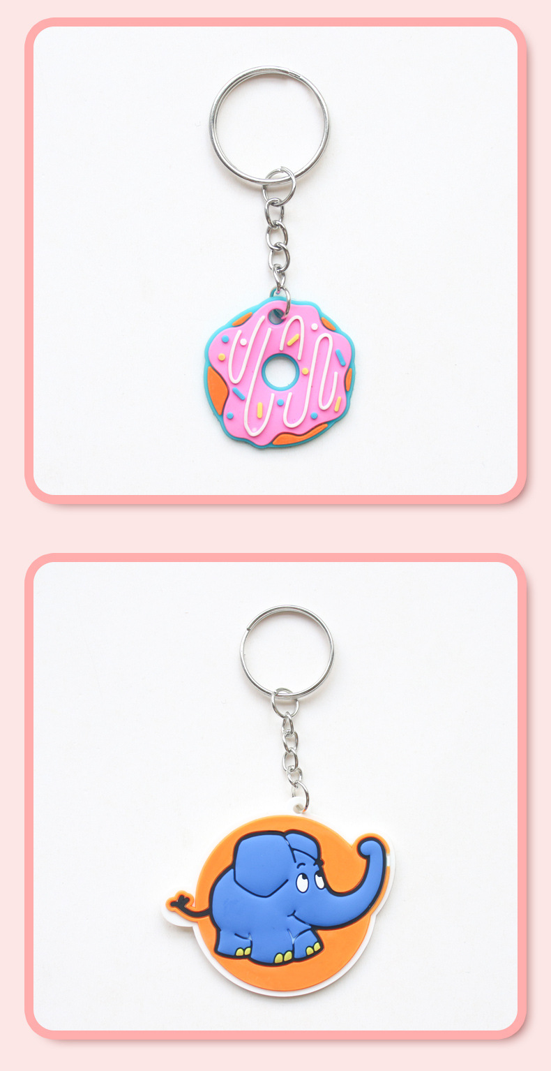 卡通PVC软胶公仔钥匙扣硅胶小挂件创意企业礼品吉祥物批发配件详情3