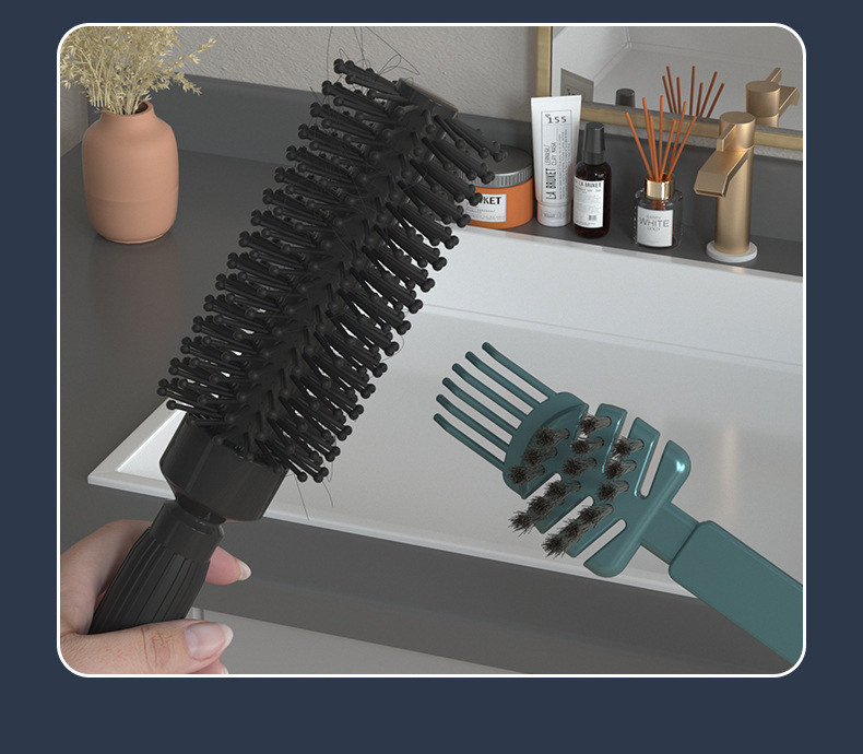 Simple comb cleaning brush, hollow airbag comb, simple cleaning brush, hair massage cleaning wonder, comb cleaning claws pic 15