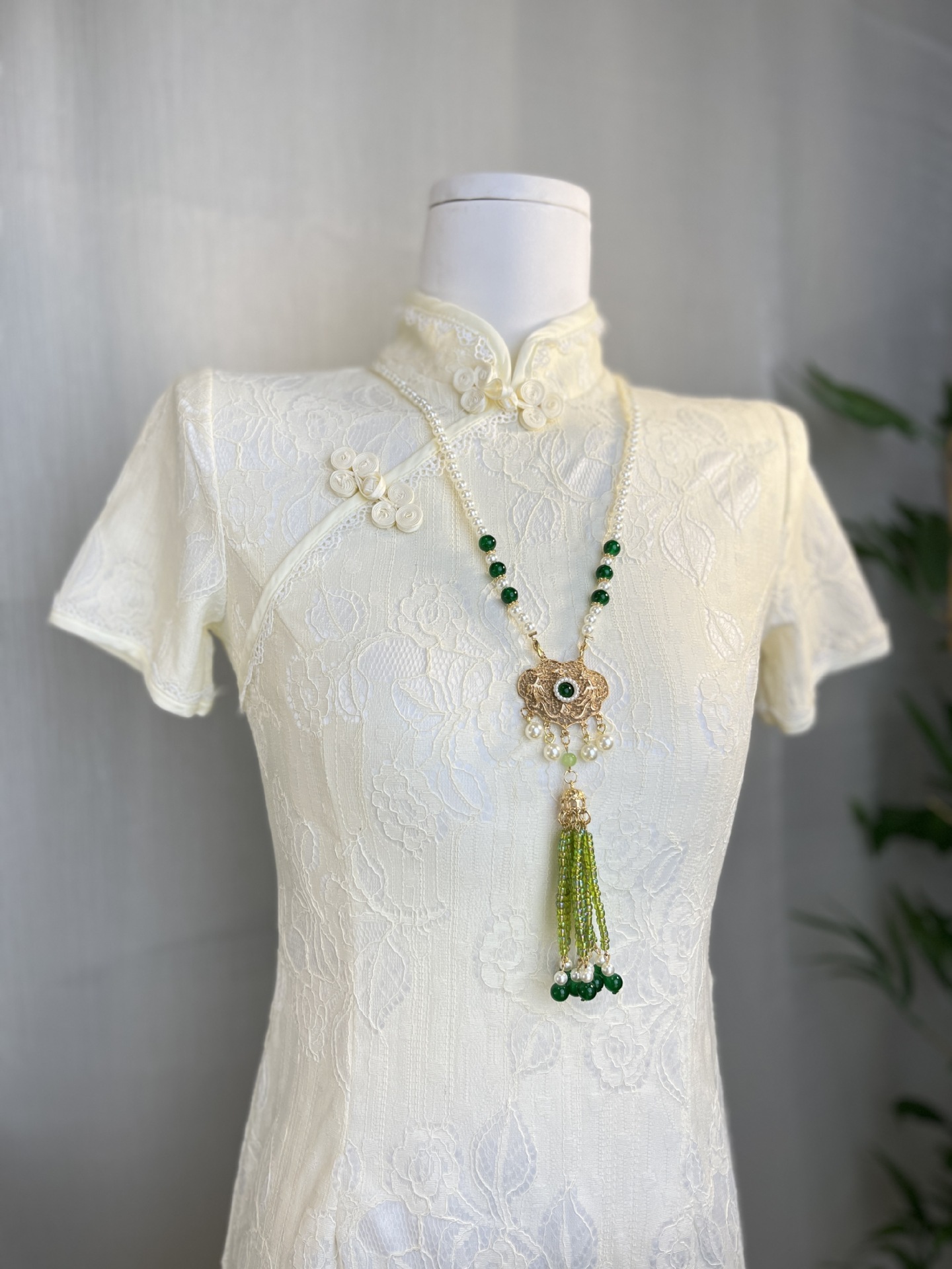 儿童马面裙璎珞一套项链晚明风璎珞项链古风明制汉服配饰软璎珞详情1