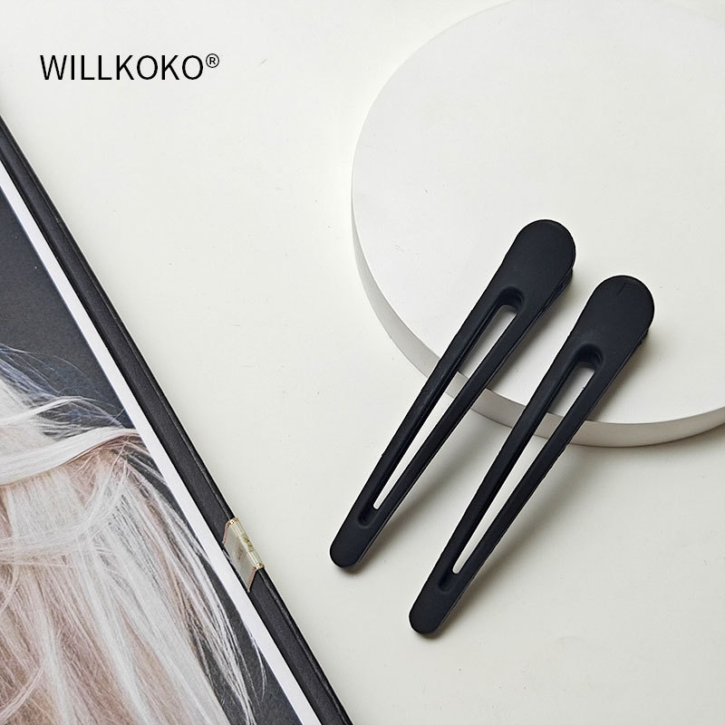 Hairpins for women: Seamless bangs on the forehead, a perfect tool for organizing loose hair at the back of the head, a one-line duckbill clip, hairpin clips, and headwear pic 13