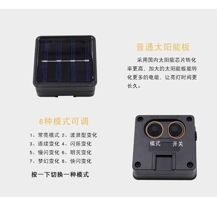 Outdoor solar-powered ground mushroom lamps, led small colored lights, flashing lights, string lights, courtyard garden, lawn decoration, Christmas lights pic 16