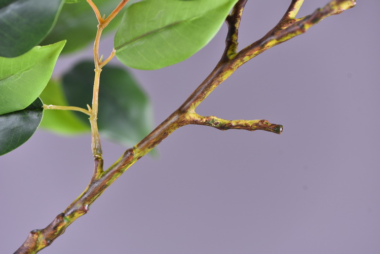 Wholesale of artificial large-branch banyan tree leaves from the original factory for window display, decorative green plants and flower arrangement leaves pic 7