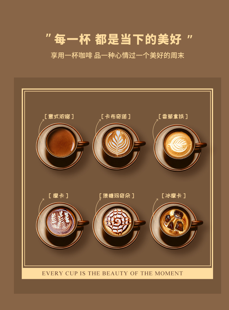 New semi-automatic Italian coffee machine for cross-border home and commercial use, extracting steam to make milk foam pic 6