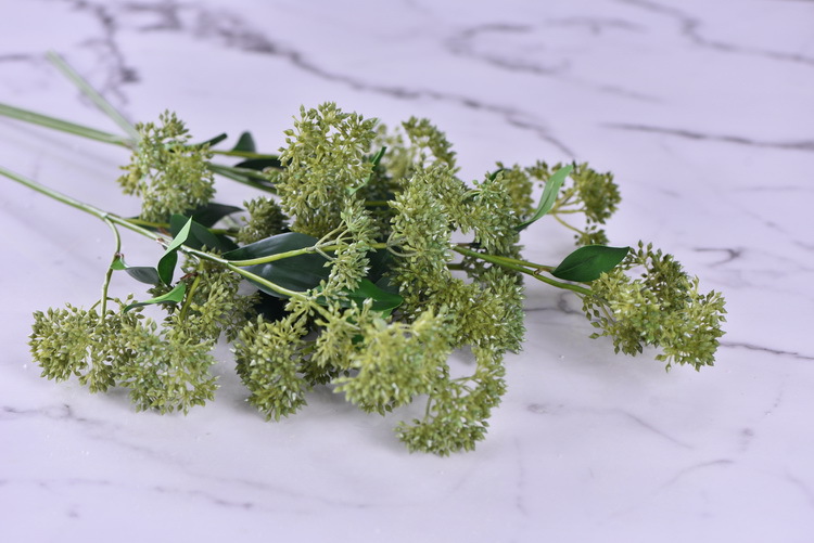 Artificial flower bouquets, flower arrangements, green plants, Dingding grass, artificial flowers, living room ornaments, decorative items, plastic flowers, photography props, silk flowers, artificial plants pic 12