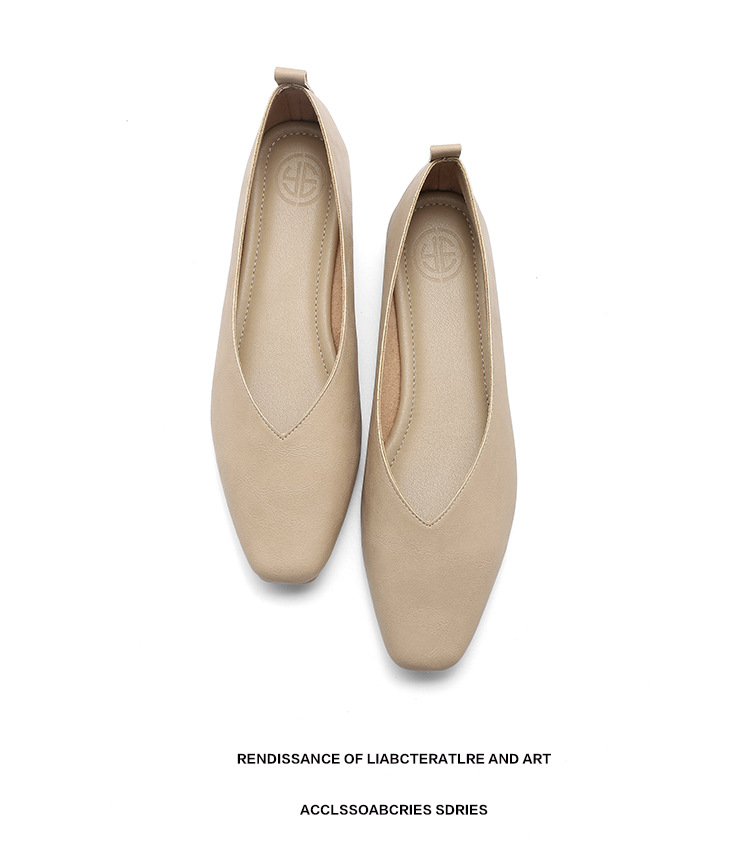 外贸跨境新款小方头浅口女士单鞋软底V口纯色工作鞋117-1#详情12