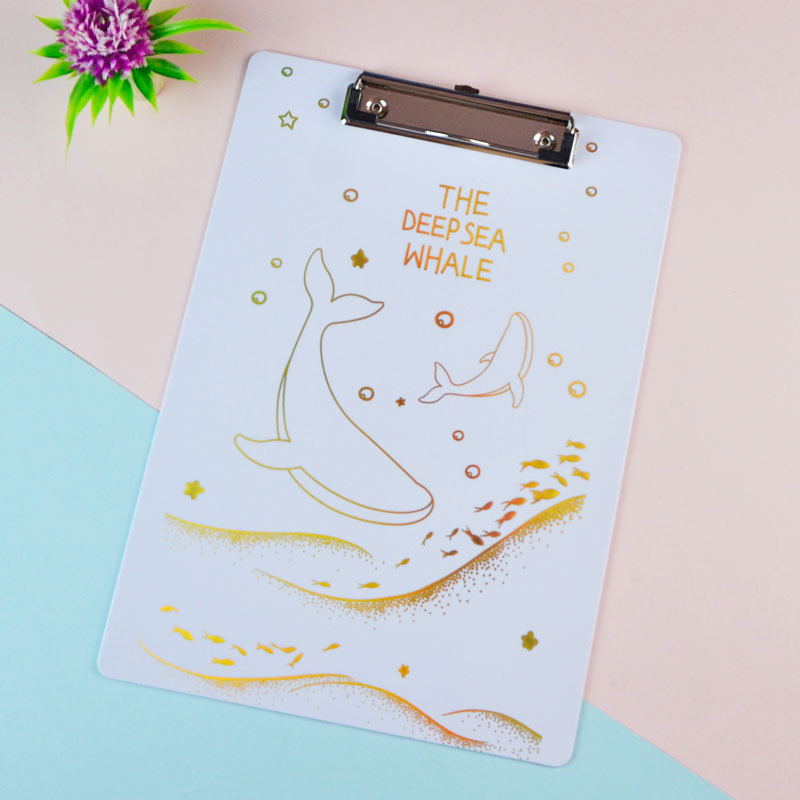 New best-selling vertical strong document single clamp, conference contract materials folder, gold-embossed plate clamp customization pic 9