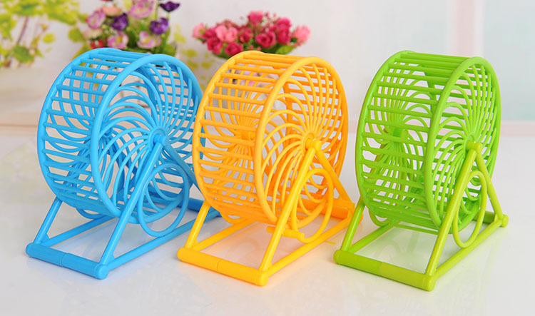 仓鼠用品 仓鼠跑轮塑料 大号滚轮仓鼠转轮支架宠物玩具厂家批发详情2