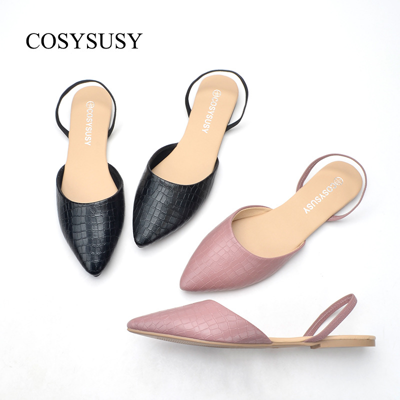 外贸跨境牛巴蛋卷鞋女2023新款圆头软底弯弯鞋women flat shoes详情7