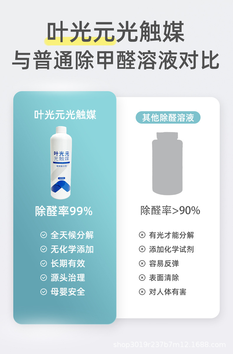 叶光元光触媒喷雾药剂原液上门治理服务专用除甲醛清除剂新房家用详情6