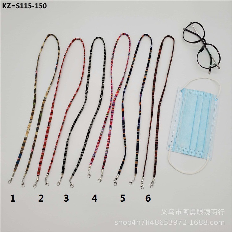 订做新款民族风眼镜绳口罩链眼镜挂链挂脖防掉眼镜绳欧美流行网红详情2