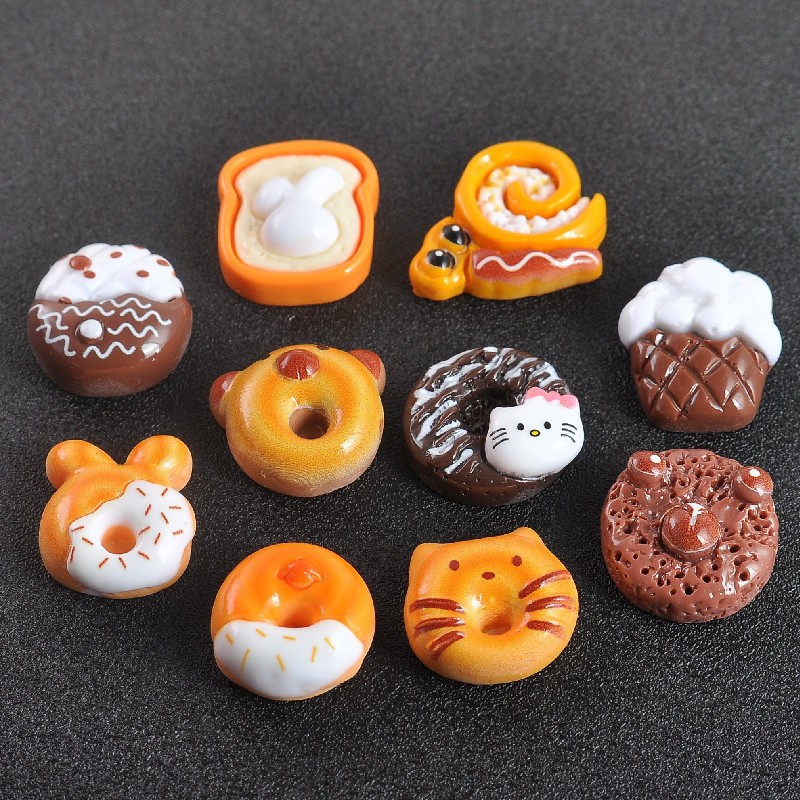 New diy small accessories for food and play refrigerator stickers, versatile resin accessories, fashionable cartoon and cute stickers pic 23