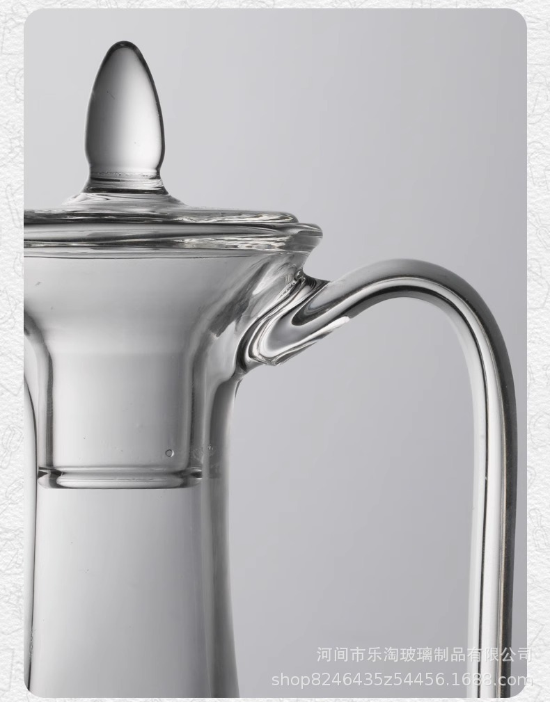 透明仿宋执壶玻璃贵妃壶高硼硅玻璃绿茶壶电陶炉煮茶小青柑泡茶壶详情12