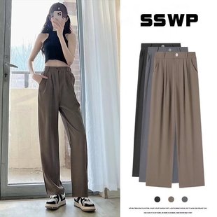 High-waisted denim shorts for women, slimming and form-fitting straight-leg pants, 2022 summer new solid color versatile casual pants pic 17