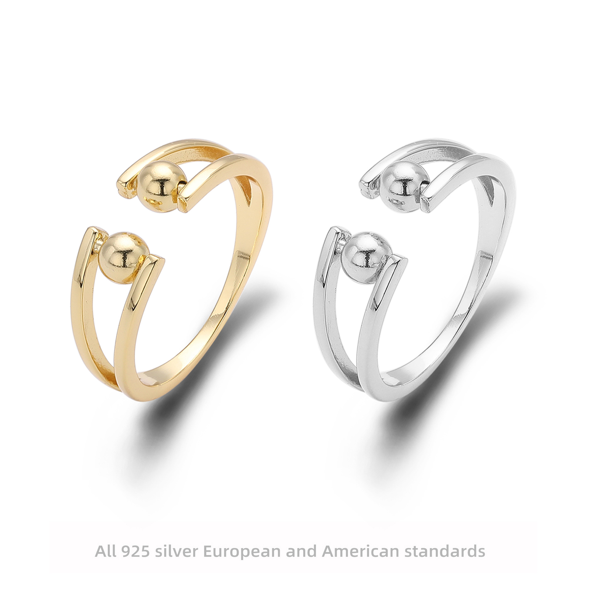 跨境热销s925纯银耳钉六爪镶锆石亚马逊爆款时尚简约骨钉现货批发详情8