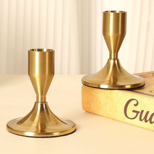 European-style golden crystal candlesticks, cross-border home decoration ornaments, ironwork candlesticks, wedding and candlelight dinner props pic 8