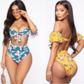 The 2020 new three-piece set of sexy printed bikini swimsuits for large-sized export from Africa, Europe and America pic 44