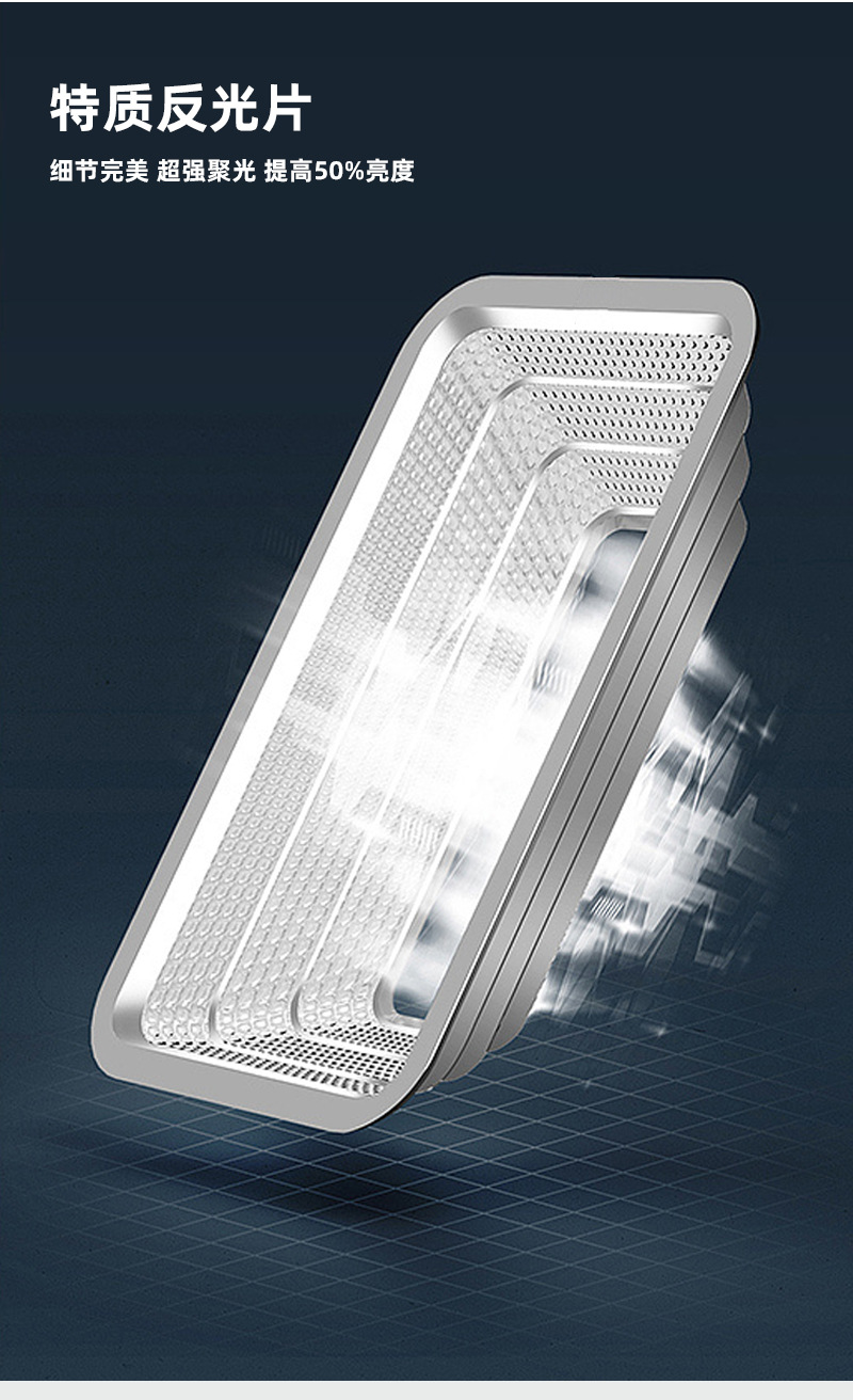 塑料款LED投光灯强光超亮防水室外投射球场户外照明灯高亮泛光灯详情6