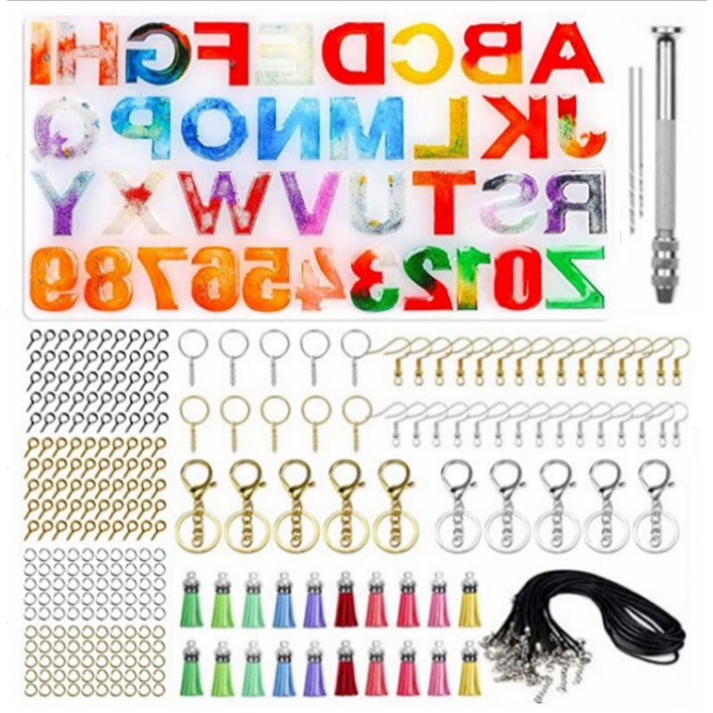 跨境滴胶模具DIY环氧树脂耳环不规则形状耳坠吊坠挂饰硅胶模具详情6