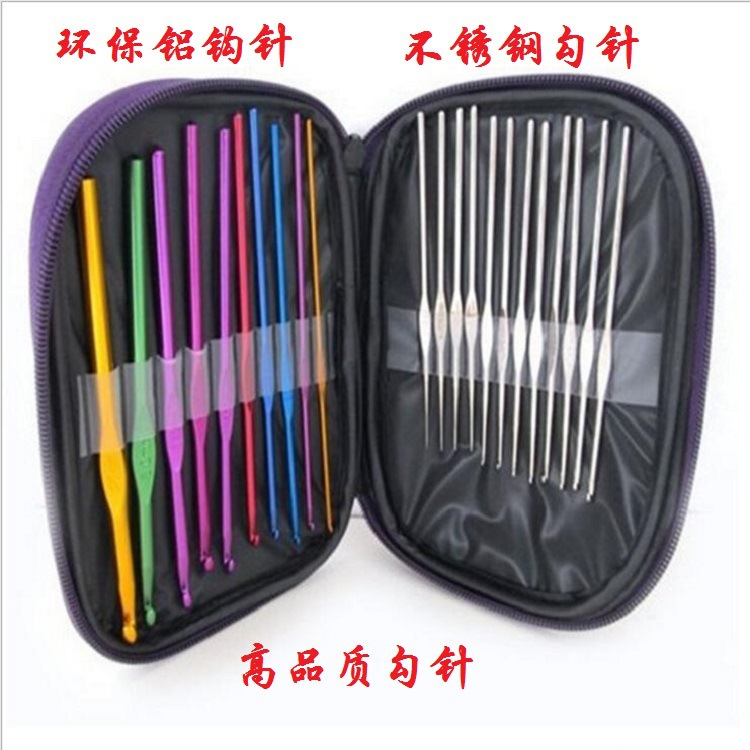 【 Manufacturer 】 Batch of soft-handled crochet hooks, full set of DIY hand-woven needles, metal aluminum TPR crochet hooks pic 6