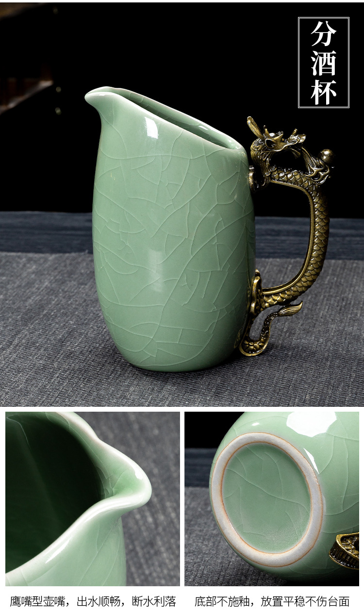 Ceramic wine sets, twelve Chinese zodiac animal heads, white spirit cups, wine dividers, gift wine glasses, high-end gift box packaging set gifts pic 16