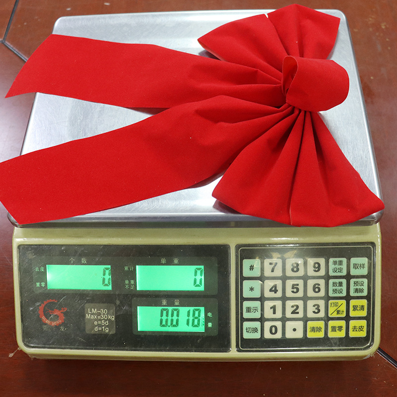 Wholesale red velvet fabric bows, Christmas decorative bows, red bows, Christmas bows pic 10