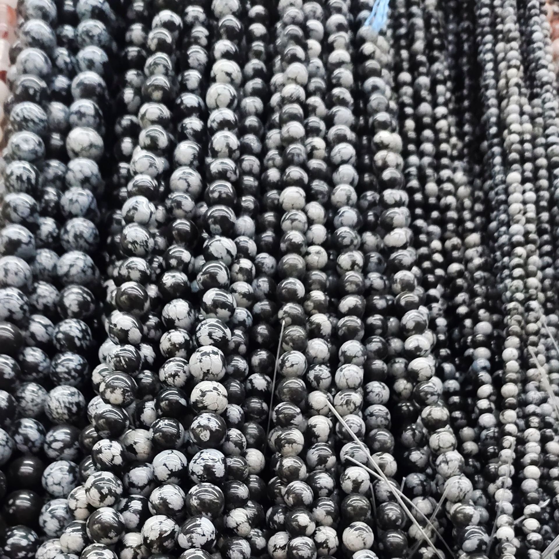 天然石圆珠 杂石野石散珠DIY饰品配件手串手工串珠材料半成品现货详情64