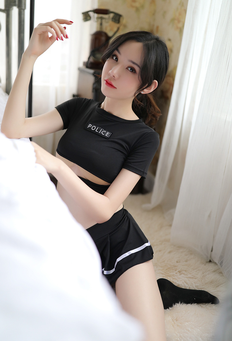 新款情趣内衣可爱清纯学生装大码分体黑色性感超短裙制服诱惑套装详情15