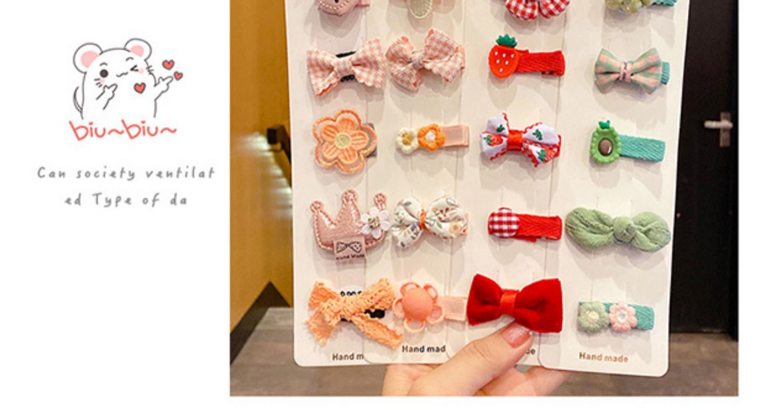 Baby hair clips that do no harm to hair, hair clips, hair accessories, infant and toddler fetal hair clips, cute baby bangs clips, hair accessories pic 14