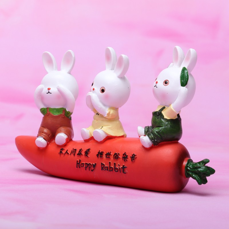 Creative, cute and unadorable rabbit figurines pic 3