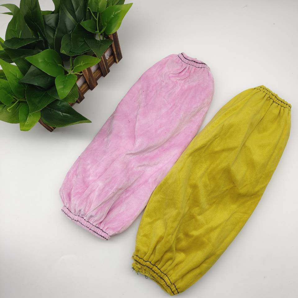 Plush fabric sleeves for adults, long sleeves, clean cuffs, cleaning, labor protection, household chores, stain-resistant and dirt-resistant fashion covers wholesale pic 9