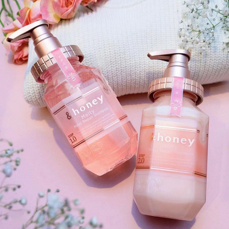 日本进口洗发水安蒂花子honey蜂蜜洗发水 樱花清爽 留香详情8
