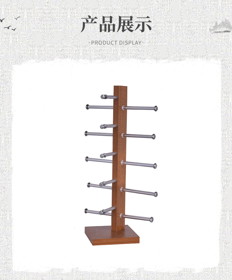 Glasses display stand, single-row optical store, sunglasses storage, desktop sunglasses display stand, glasses display rack pic 9