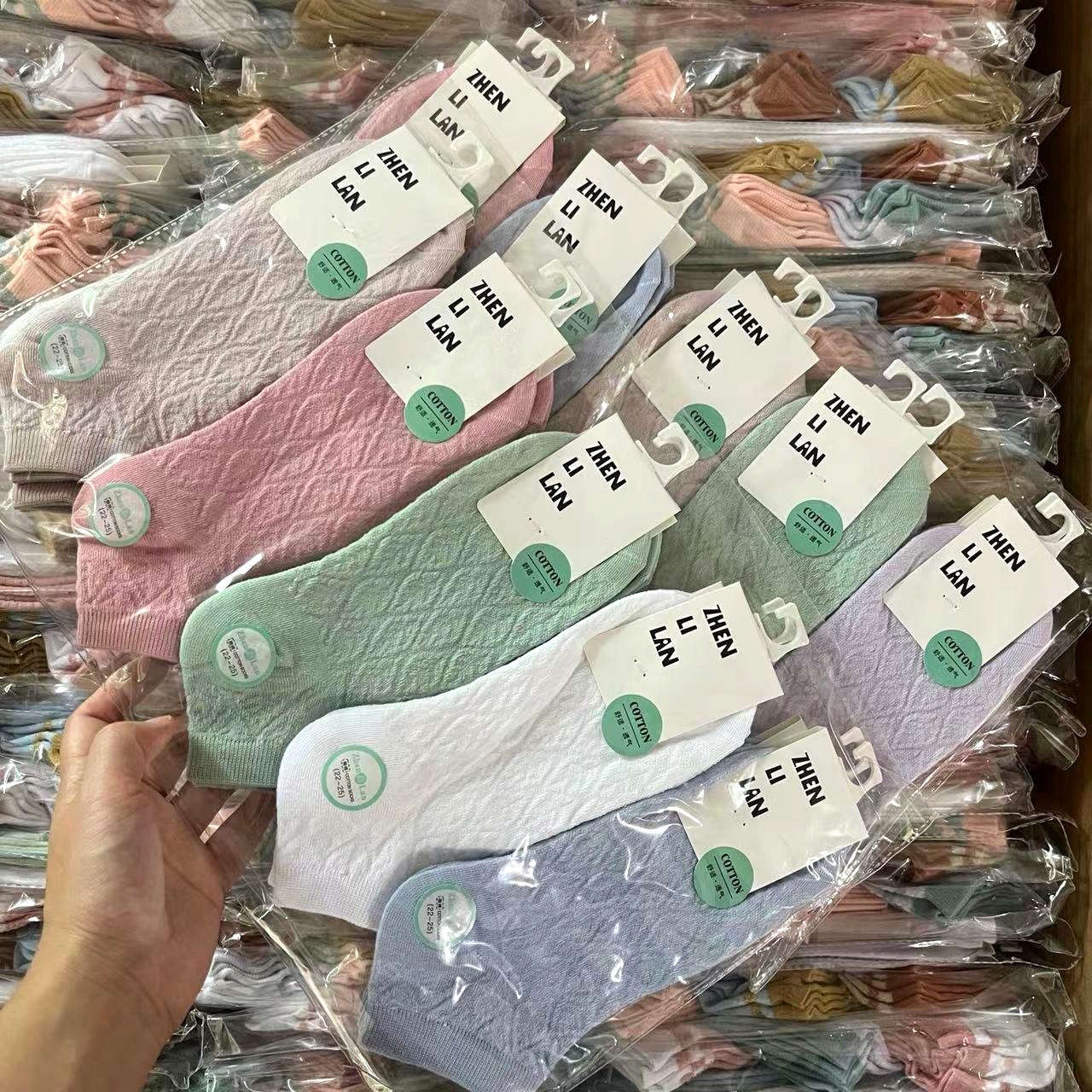 批发夏天薄款袜子女士短袜春夏季透气网红日系女袜诸暨运动短筒袜详情22