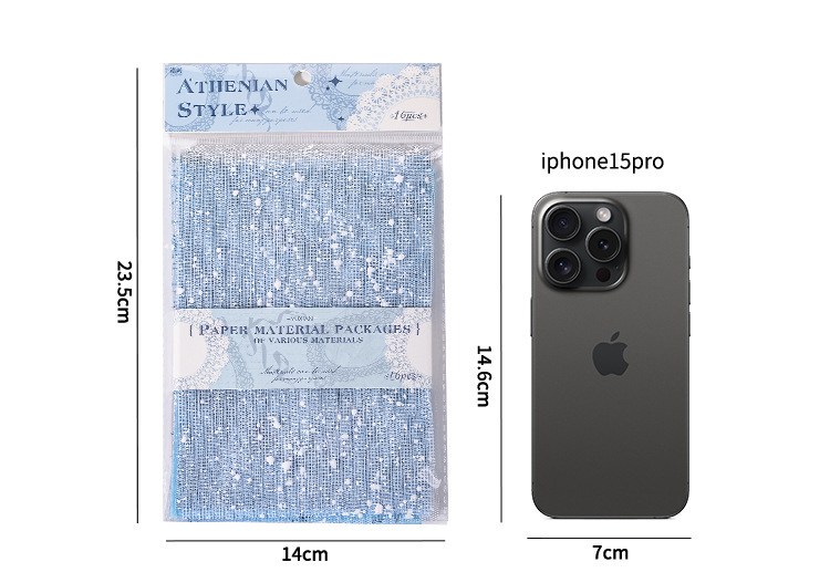 语闲特种纸素材包 雅典风象系列 复古文艺手帐痛包背景装饰打底纸详情24