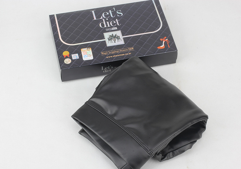 High-elastic magic slimming pu leather pants, fleece anti-cracking, hip-lifting, warm and elastic leggings pic 7