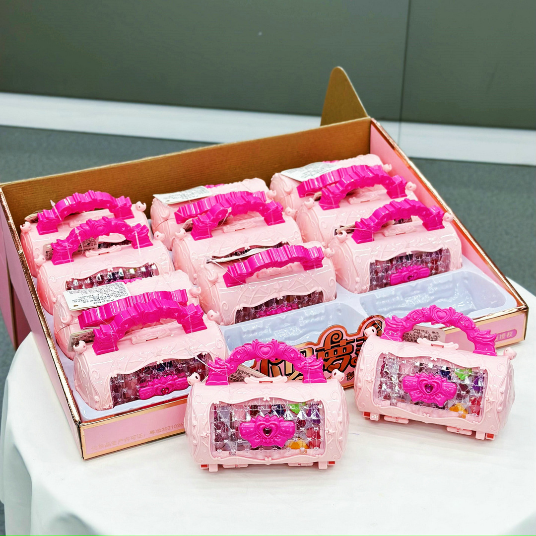 手提包彩妆单肩包1688-036A女孩化妆美妆盒儿童展示盒玩具批发详情2