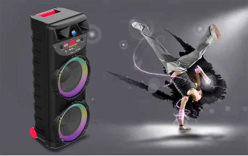 Best-selling dual 10-inch RX-1003 outdoor multi-functional mobile high-volume Bluetooth speaker and high-power basket tooth speaker pic 9