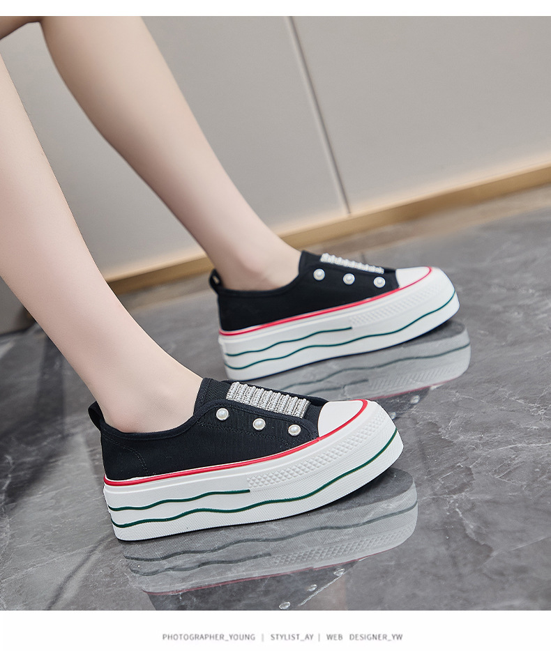 2024秋季帆布鞋新款韩版ins小白鞋女学生厚底增高休闲街拍BR6171详情26