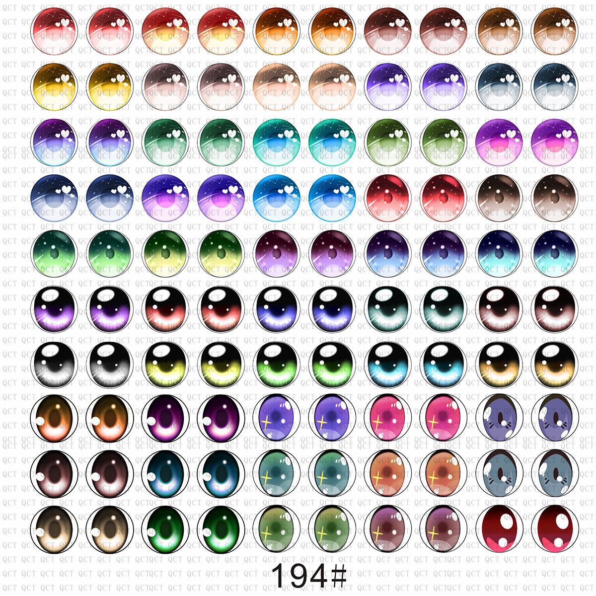 玩偶玩具芭比玻璃眼睛动漫卡通潮玩公仔diy饰品仿真玻璃眼珠眼片详情16