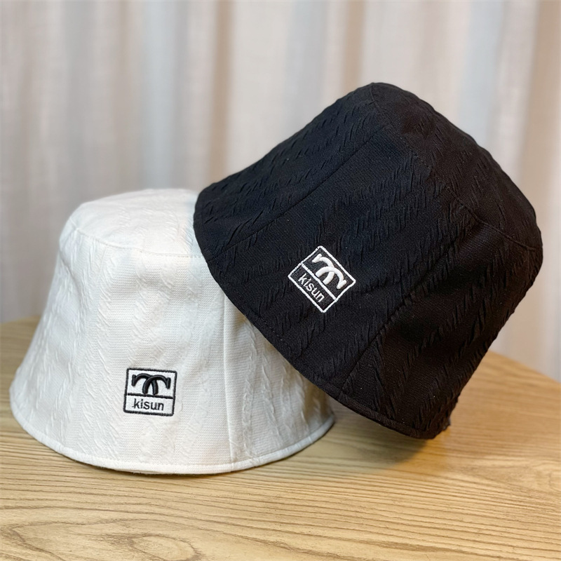 New niche bucket hat, summer embroidered letter sun hat, versatile and slimming, spring and autumn fisherman hat, trendy for women on Instagram pic 3