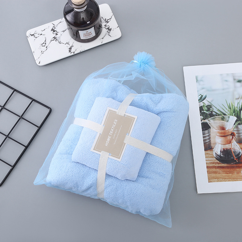 珊瑚绒卫浴两件套加厚柔软吸水浴巾淋浴套装男女同款洗澡毛巾详情15