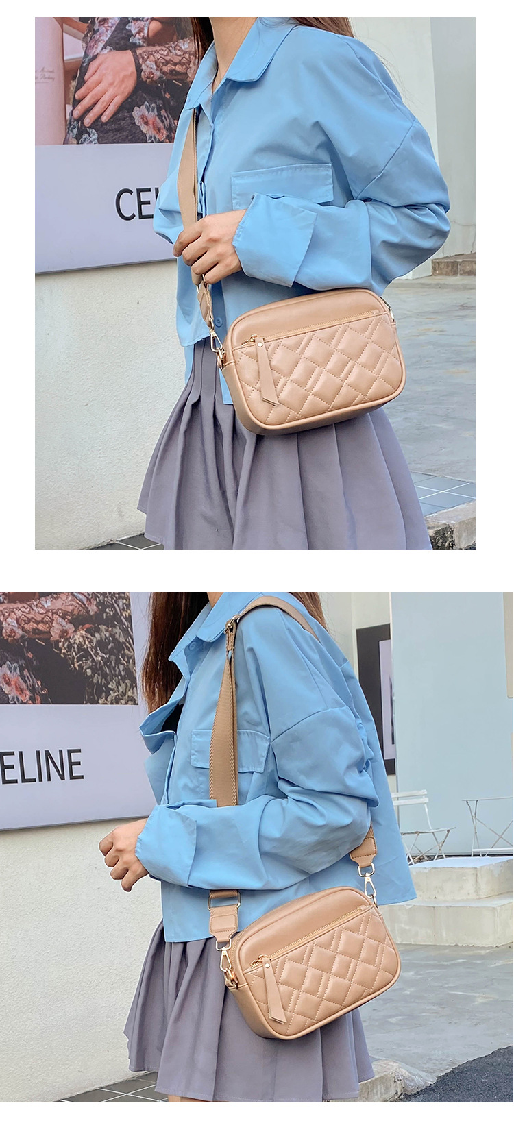 潮流包包女包2023新款跨境外贸大容量斜挎小包女士单肩菱格小方包详情12