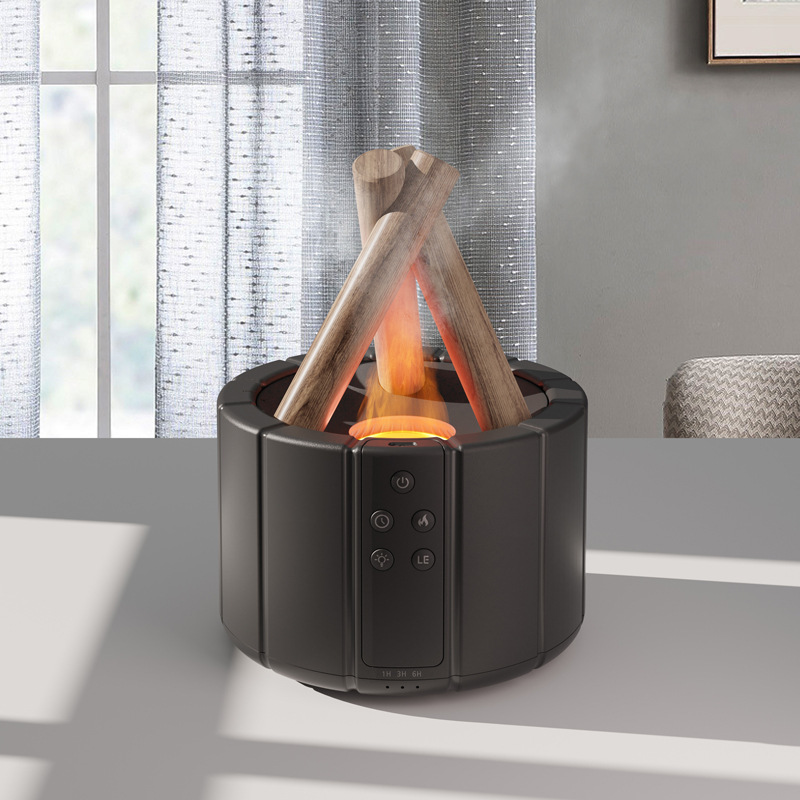 Cross-border 2024 New creative simulation flame aroma diffuser, aroma diffuser for home, office and desktop flame humidifier pic 22