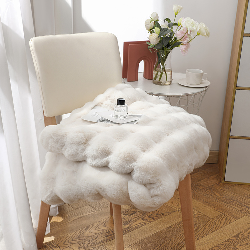托斯卡纳毛毯加厚现代简约绒盖毯牛奶绒外贸仿獭兔毛皮毛毯子四季详情22