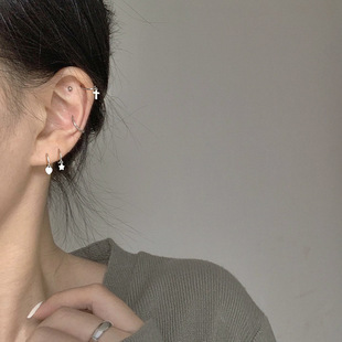 感锆石珍珠耳夹无耳洞气质耳骨夹复古耳饰耳骨夹2022年新款潮详情19