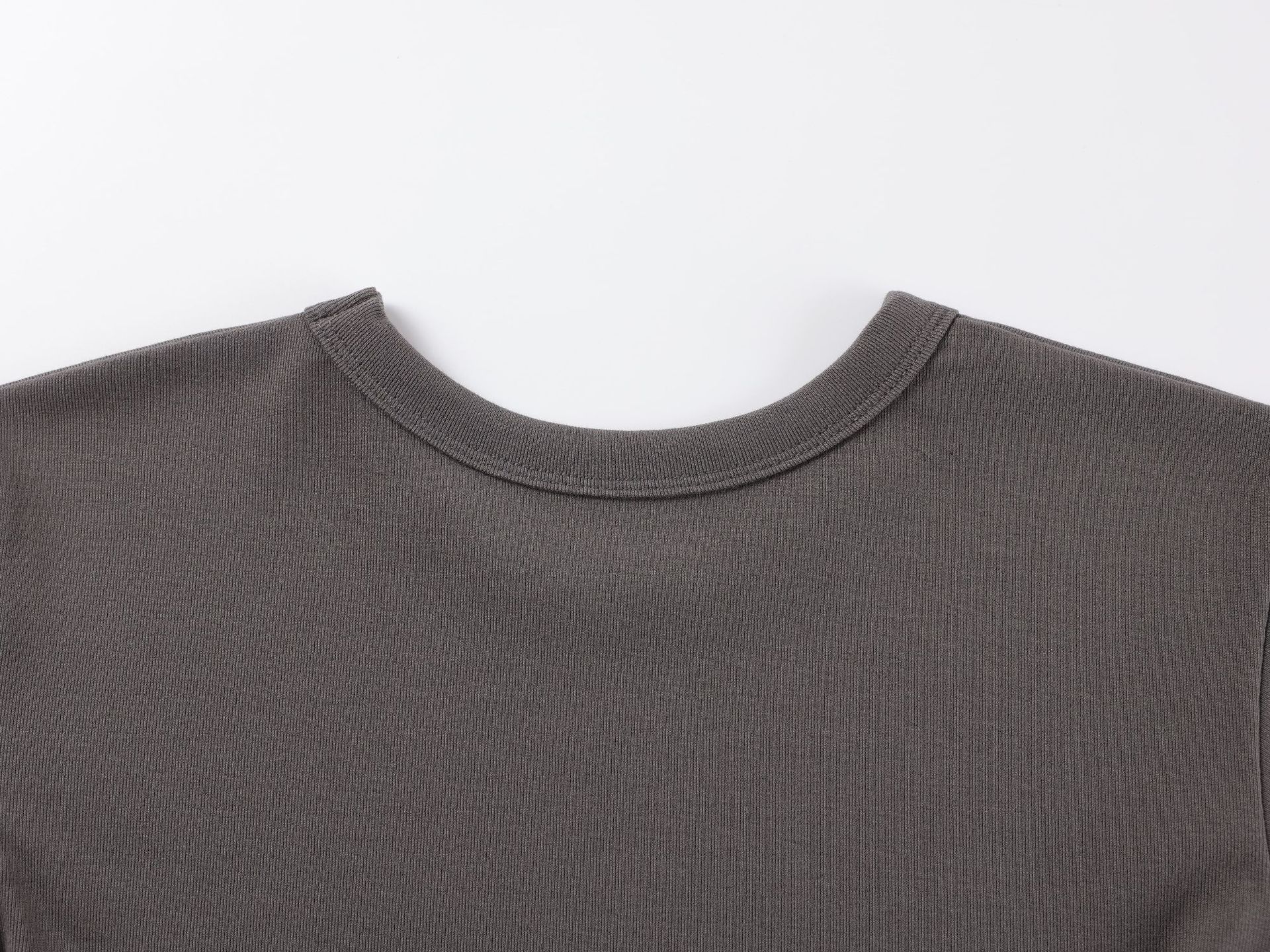 现货Skims卡戴珊经典正肩辣妹运动内搭打底紧身上衣莫代尔t恤详情30