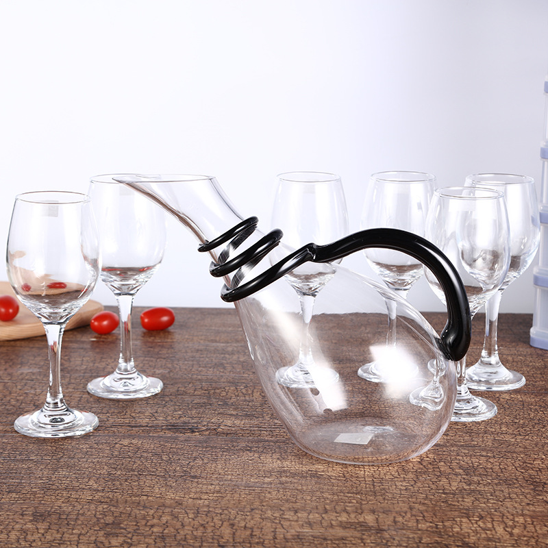 Crystal glass decanter, red wine quick decanter, creative bottom wine household manufacturer wholesale pic 9