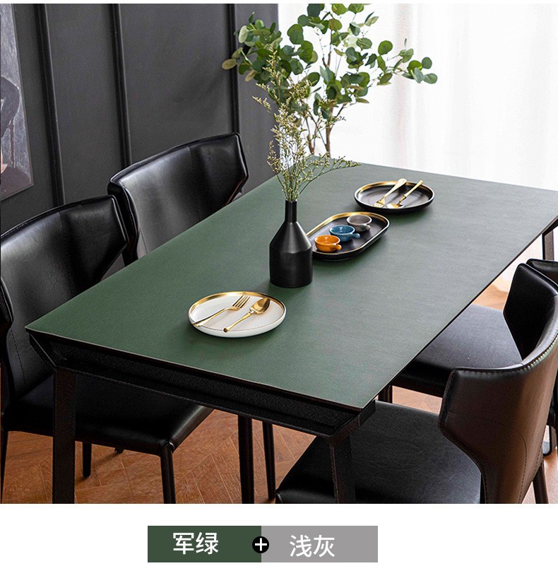 皮革桌垫防水防油免洗桌布批发长方形餐桌布tpu桌垫防烫茶几桌垫详情19