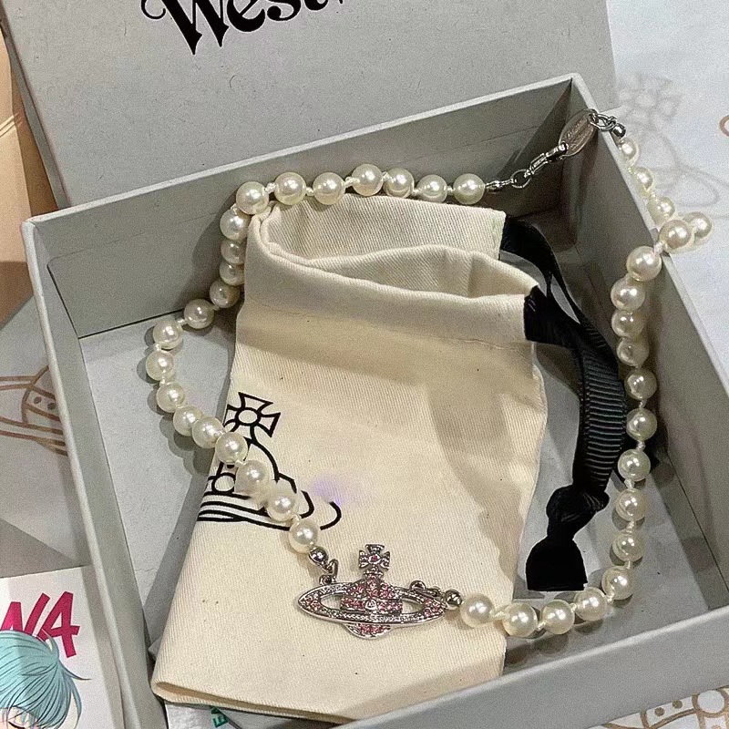 热卖西太后土星经典款珍珠项链女轻奢小众NANA同款锁骨链高版现货详情11