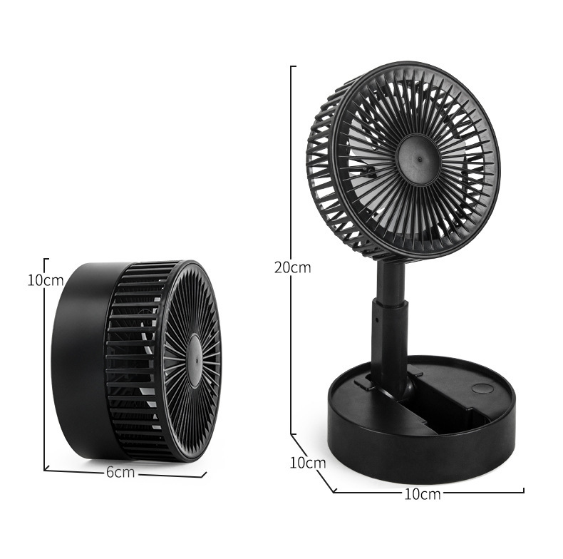 Wholesale of new folding fan usb charging, retractable and folding mini creative office student dormitory desktop fans pic 16